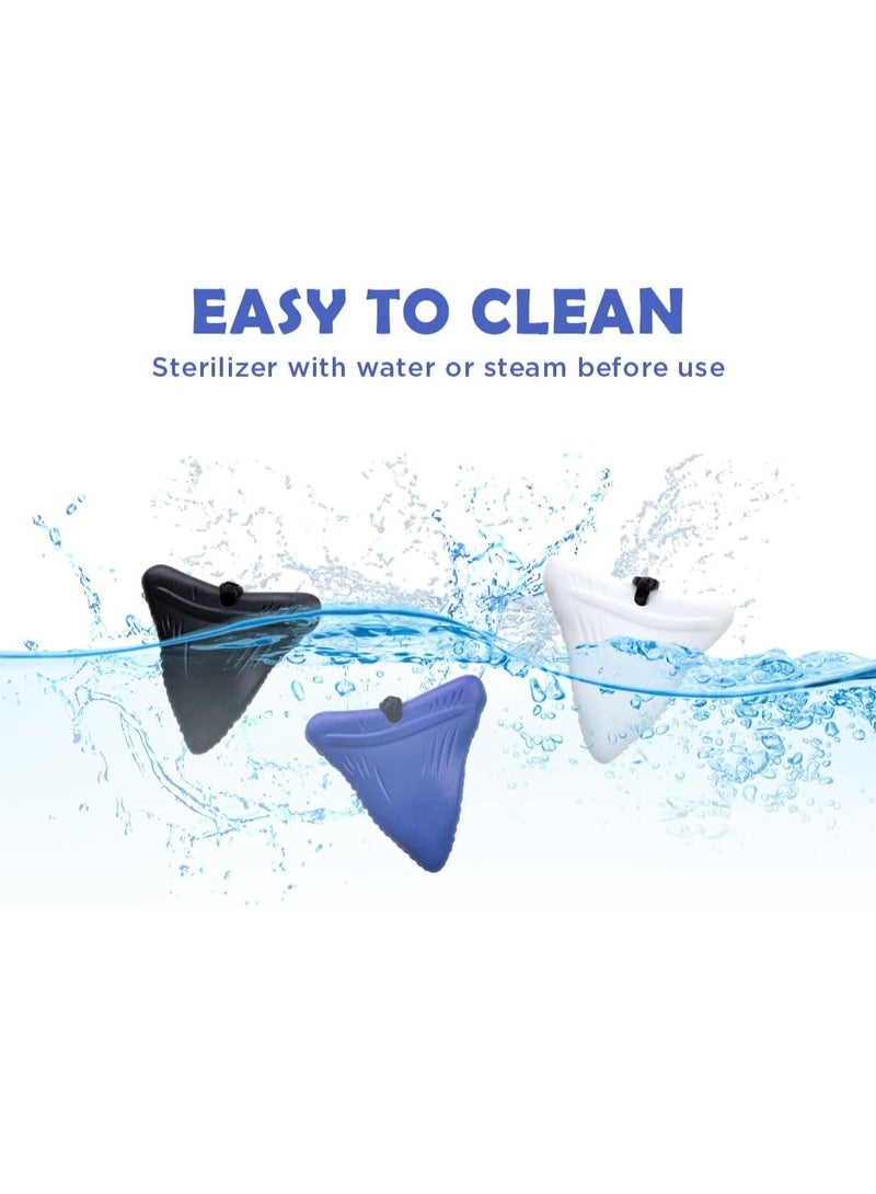 abley's Silicone Shark Tooth Chew Necklace, Sensory Aid for Anxiety and Focus (White) - Image 2